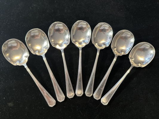 Set of 7 Silver Plated Spoons - Mappin & Webb - Mappin Plate