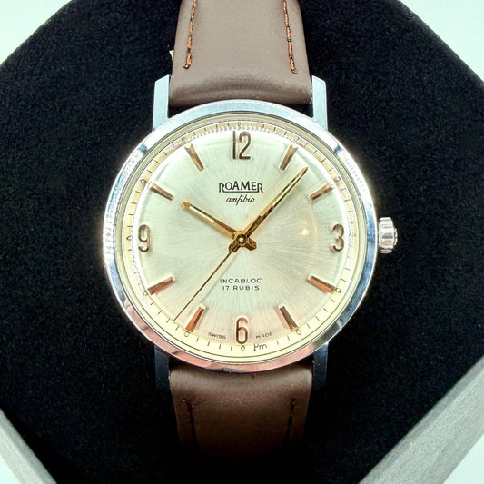 Vintage Roamer Anfibio Gents Mechanical Watch – 1960s – MST 414 – Working