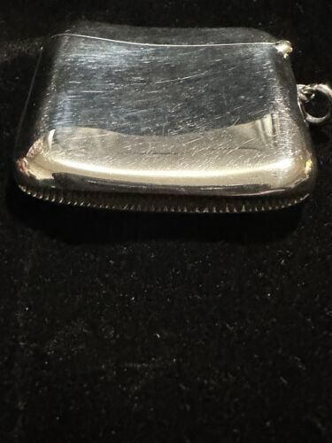 Antique Silver Curved Vesta Case - Birmingham 1900