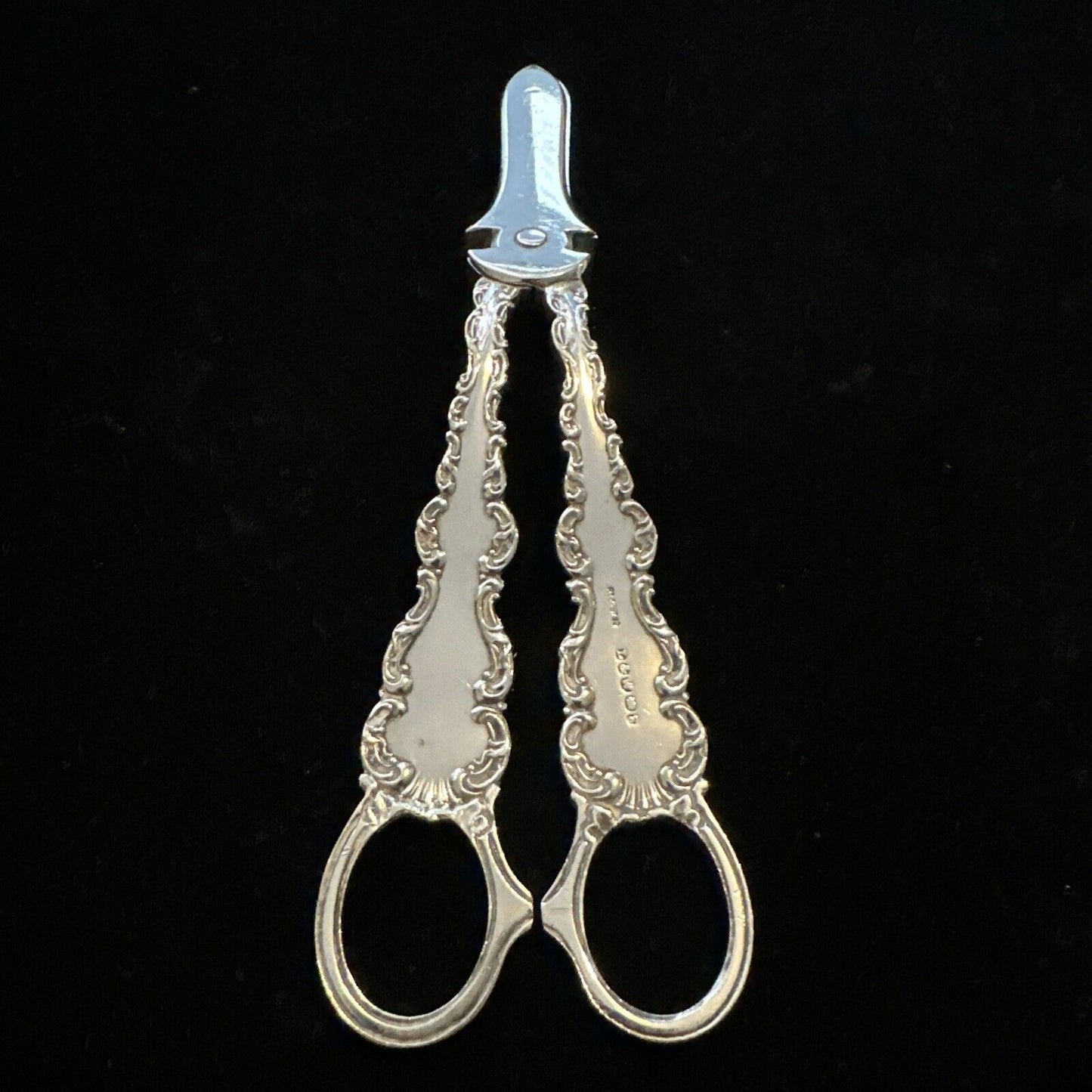 Antique Silver Plate Grape Scissors - Lee & Wigfull - Late 19th Century