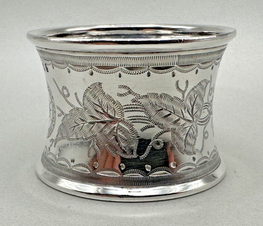 Antique Sterling Silver Napkin Ring - Sheffield 1875 - James Dixon & Sons