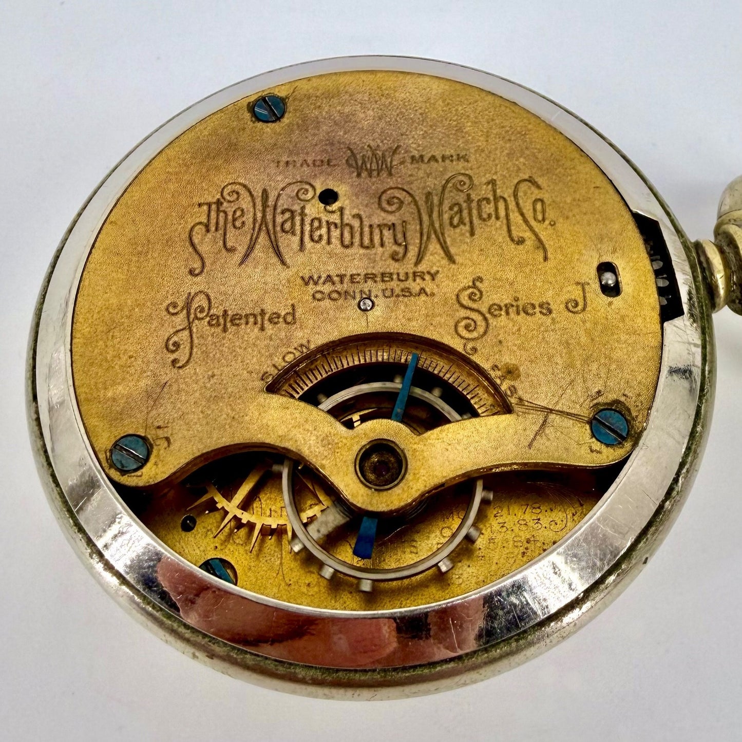 Antique “The Waterbury Watch Co.” Pocket Watch – Working – Series J - c.1890s