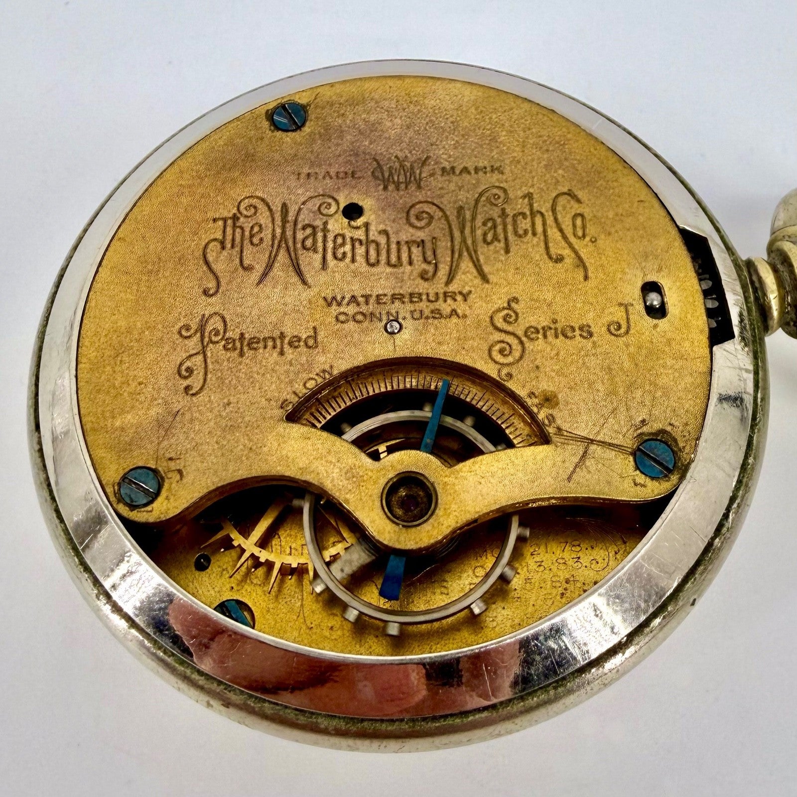 Antique “The Waterbury Watch Co.” Pocket Watch – Working – Series J - c.1890s