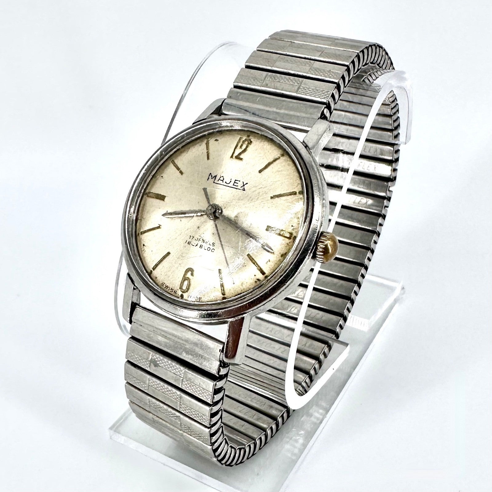 Vintage Majex 17 Jewels Incabloc Hand-Wound - ST 1686 – Swiss Made – Working