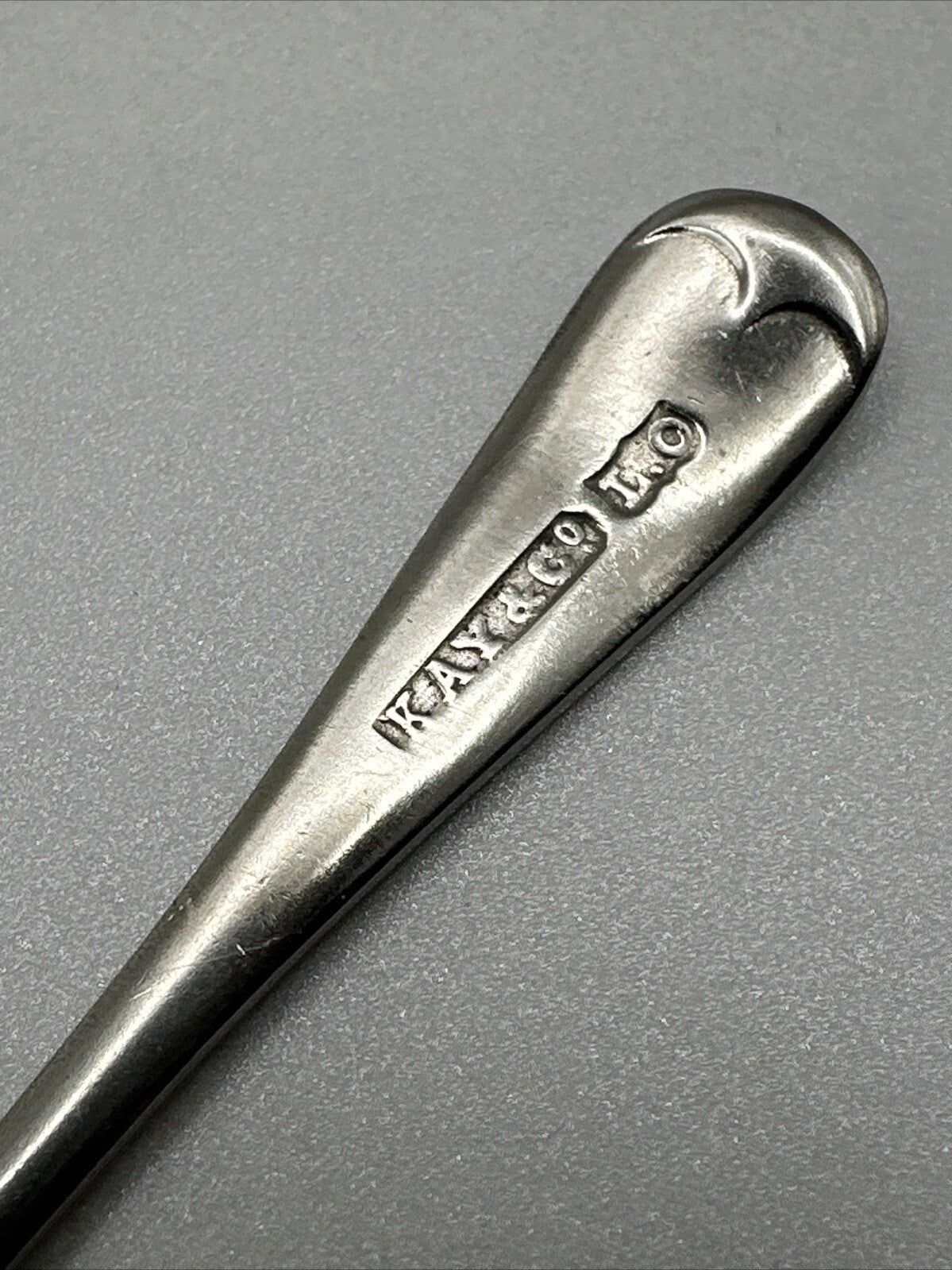 Antique Silver Plated Salt Spoon - Kay & Co.