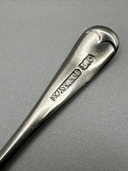 Antique Silver Plated Salt Spoon - Kay & Co.