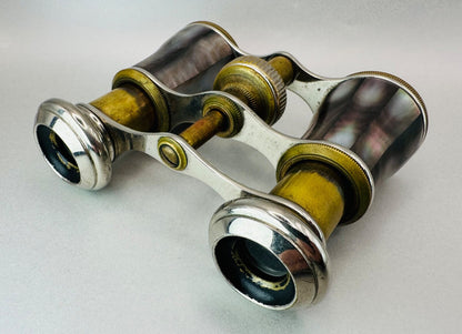 Antique Mother of Pearl Opera Glasses with Case – Excellent Condition