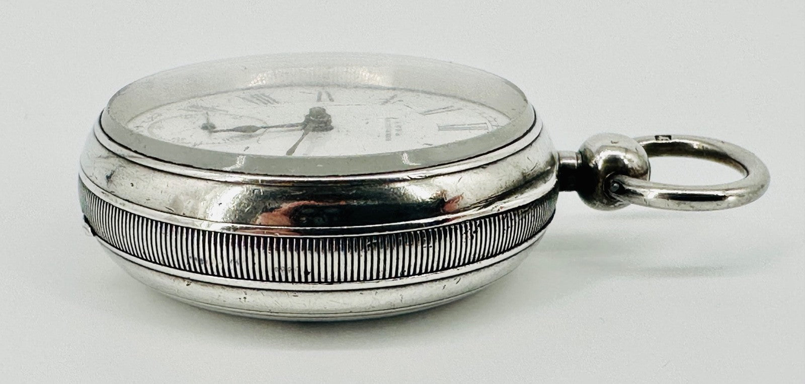 Antique AWW Co. Silver Cased Pocket Watch – Birmingham 1900 - Working