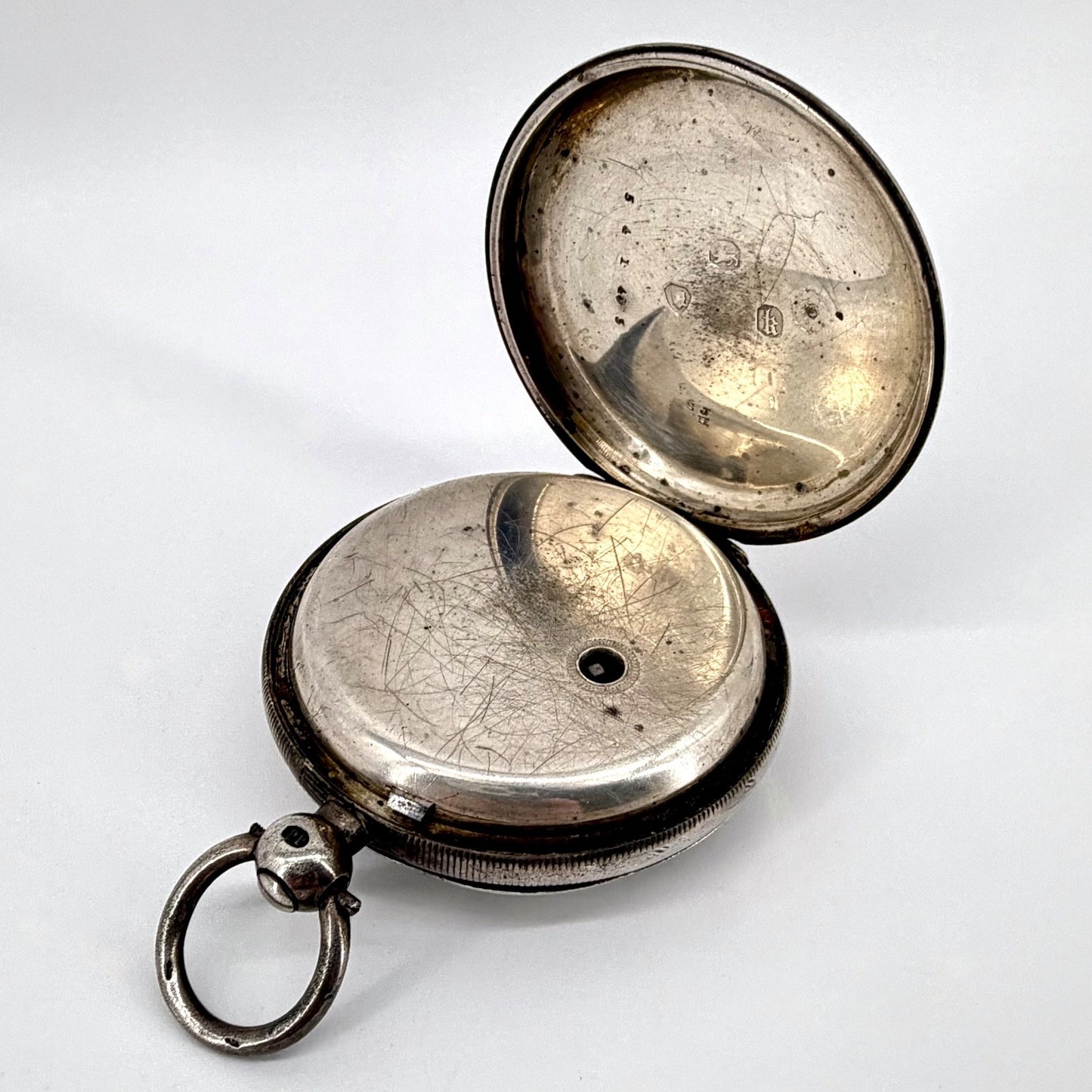 Antique Silver Fusee Pocket Watch, Adam Burdess Coventry – London 1865 - Working
