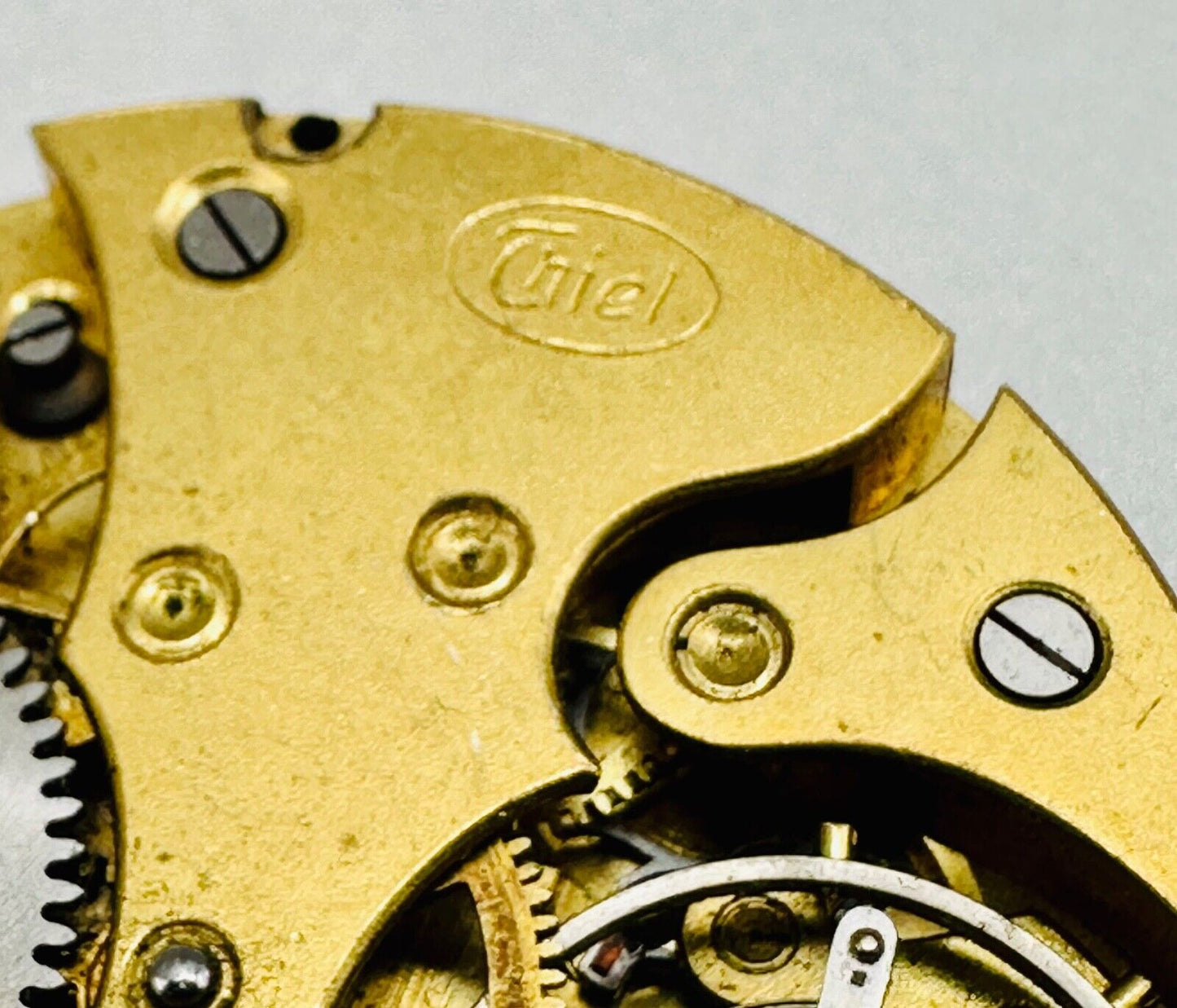 Antique Thiel Pocket Watch Movement - Spares or Repair (40.5mm Dia)