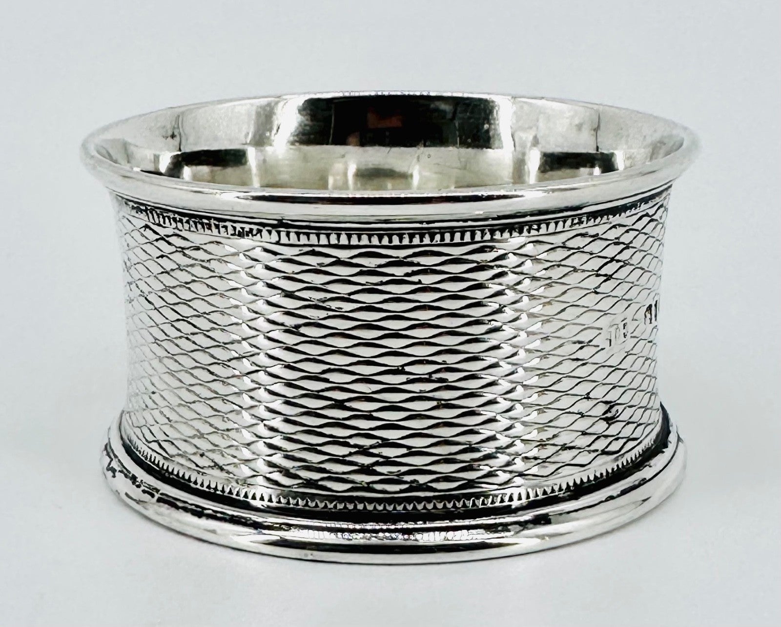 Antique Sterling Silver Napkin Ring – London 1854 – John Evans II
