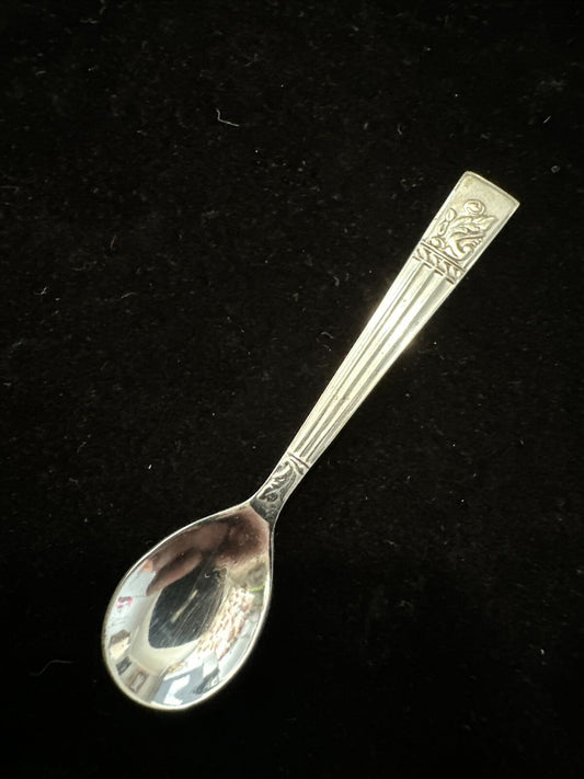 Antique Silver Plated Mustard / Salt / Condiment Spoon