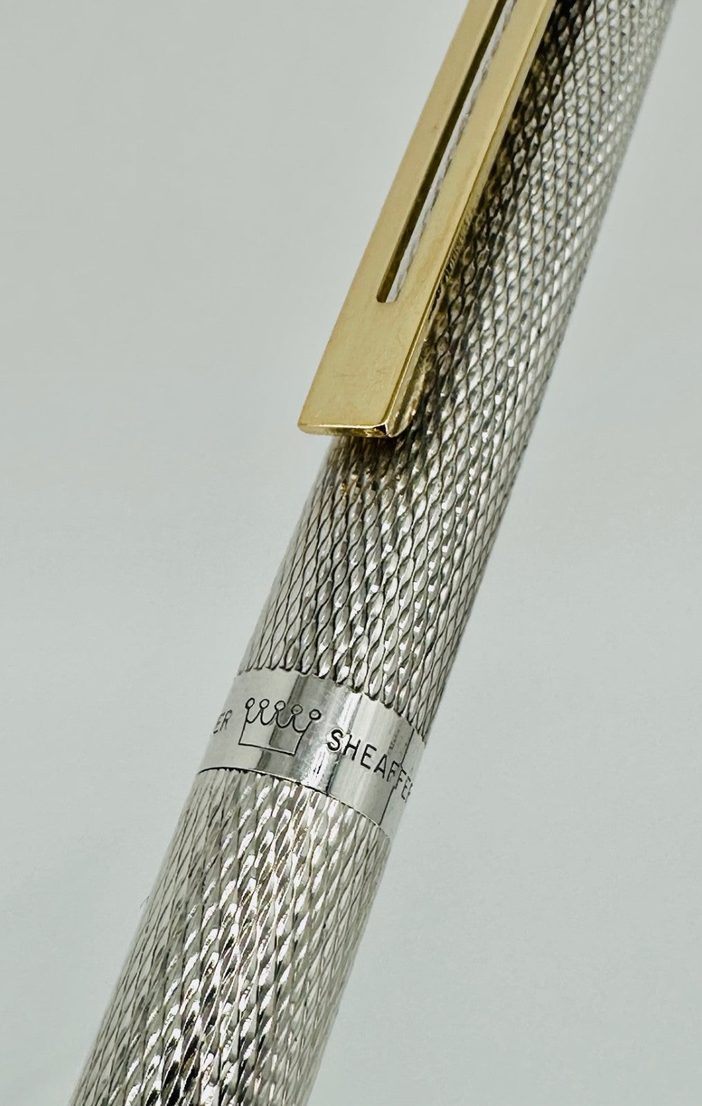 Vintage Sheaffer Targa Sterling Silver Fountain Pen, 14k Gold Nib, Australia