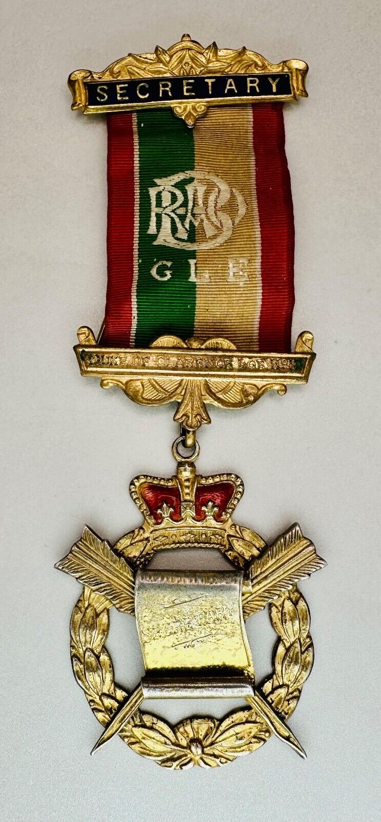 Vintage Gilt Silver Masonic Medal - Hallmarked Birmingham 1959 - F.C. Parry & Co