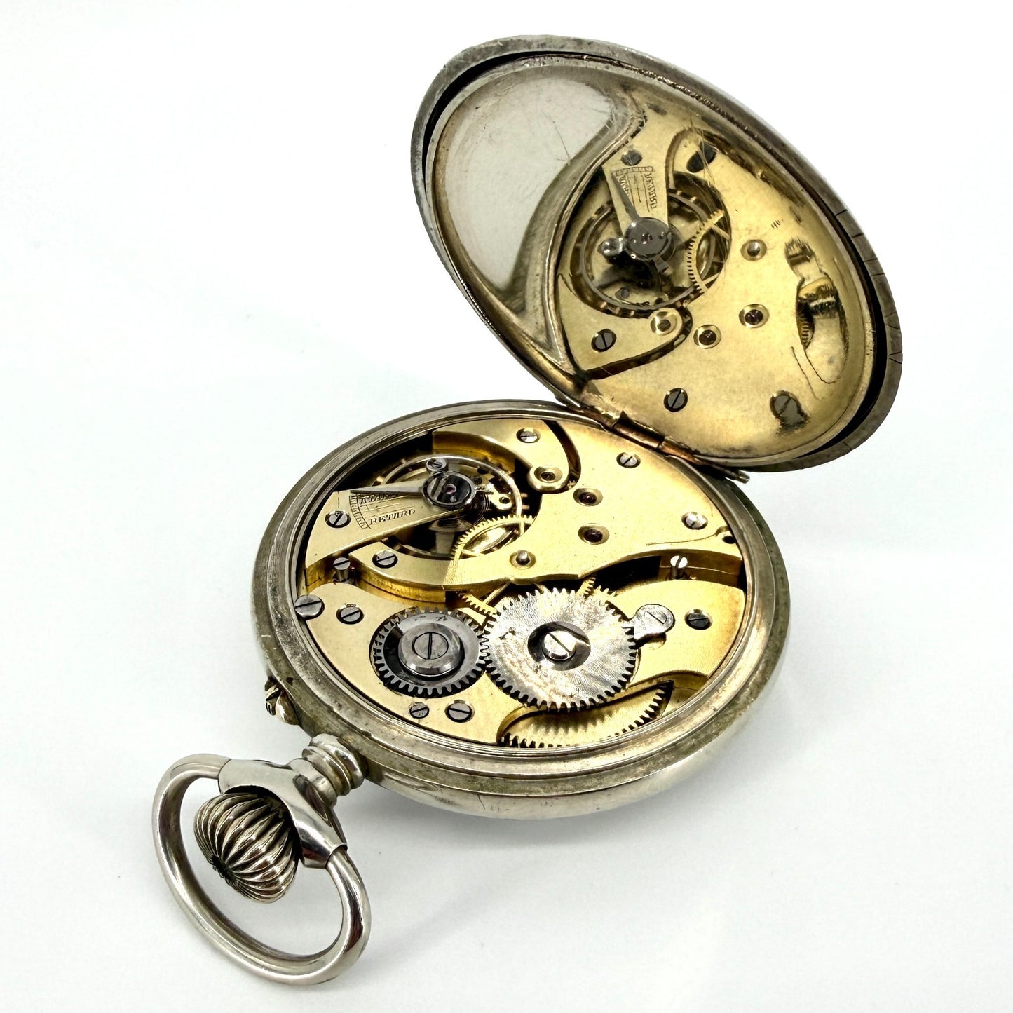 Antique Swiss “Chronomètre” Pocket Watch – Argentan Case – Working – c.1900