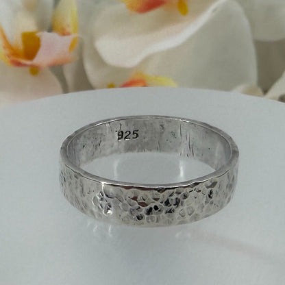 Vintage 925 Sterling Silver Rose Quartz Ring – UK Size Q – Rectangular Cabochon