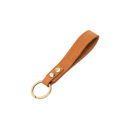 Genuine Leather Keyring Loop - 7 Colours Available