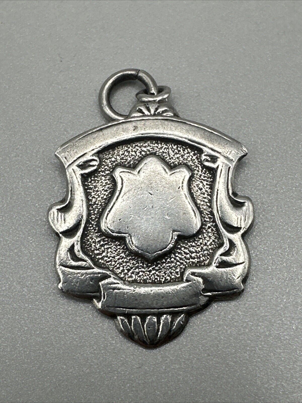 Vintage Silver Fob Medal Pendant - Birmingham 1957