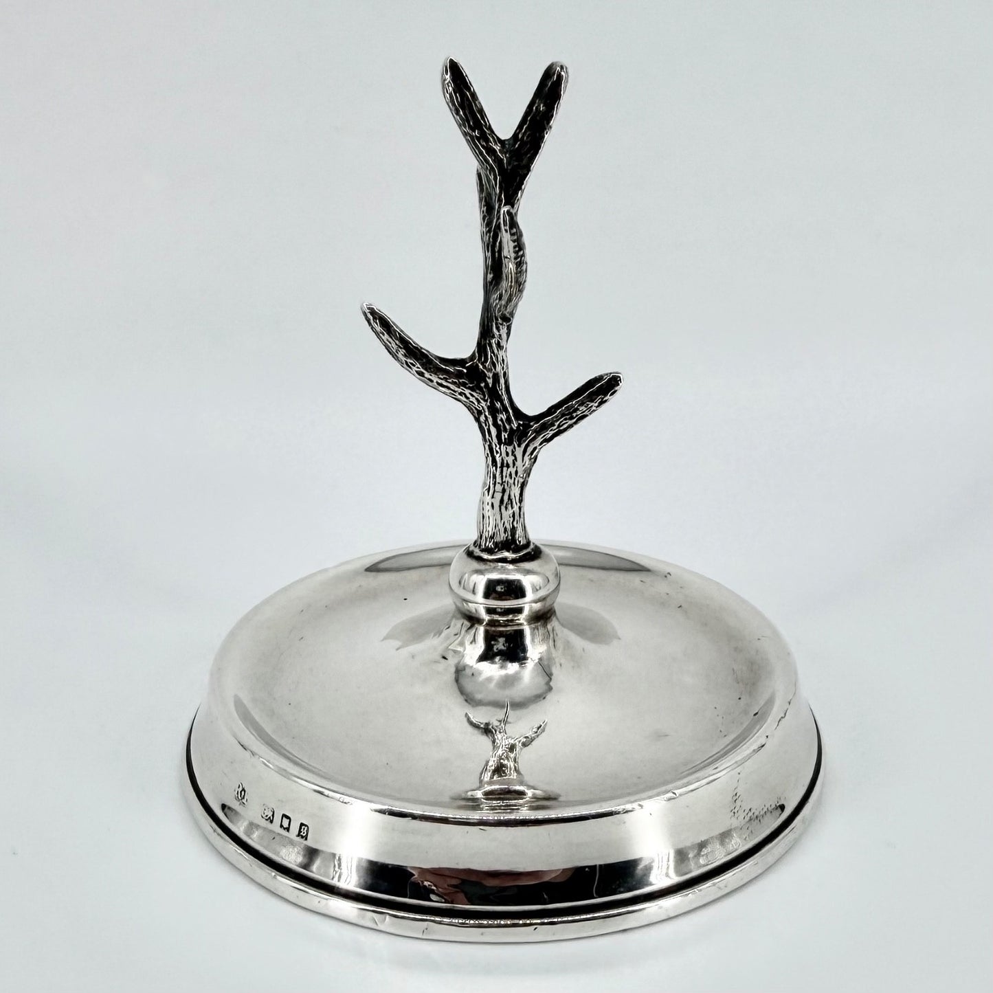 Antique Silver Jewellery Ring Tree Dish – London 1922 – Robert Pringle