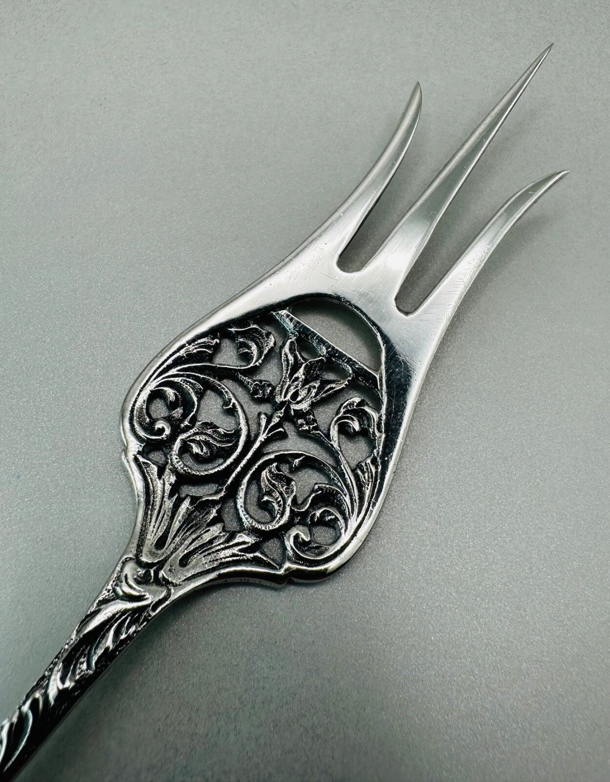 Antique Silver 3-Prong Fork Amsterdam Hallmark 1936 Zaandlandse Zilversmederije