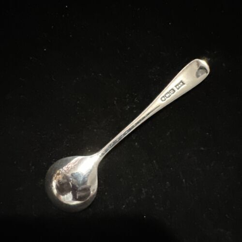 Antique Silver Salt Spoon - Sheffield 1929 Walker & Hall