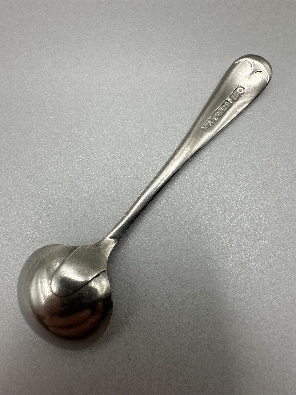 Antique Silver Plated Salt Spoon - Kay & Co.