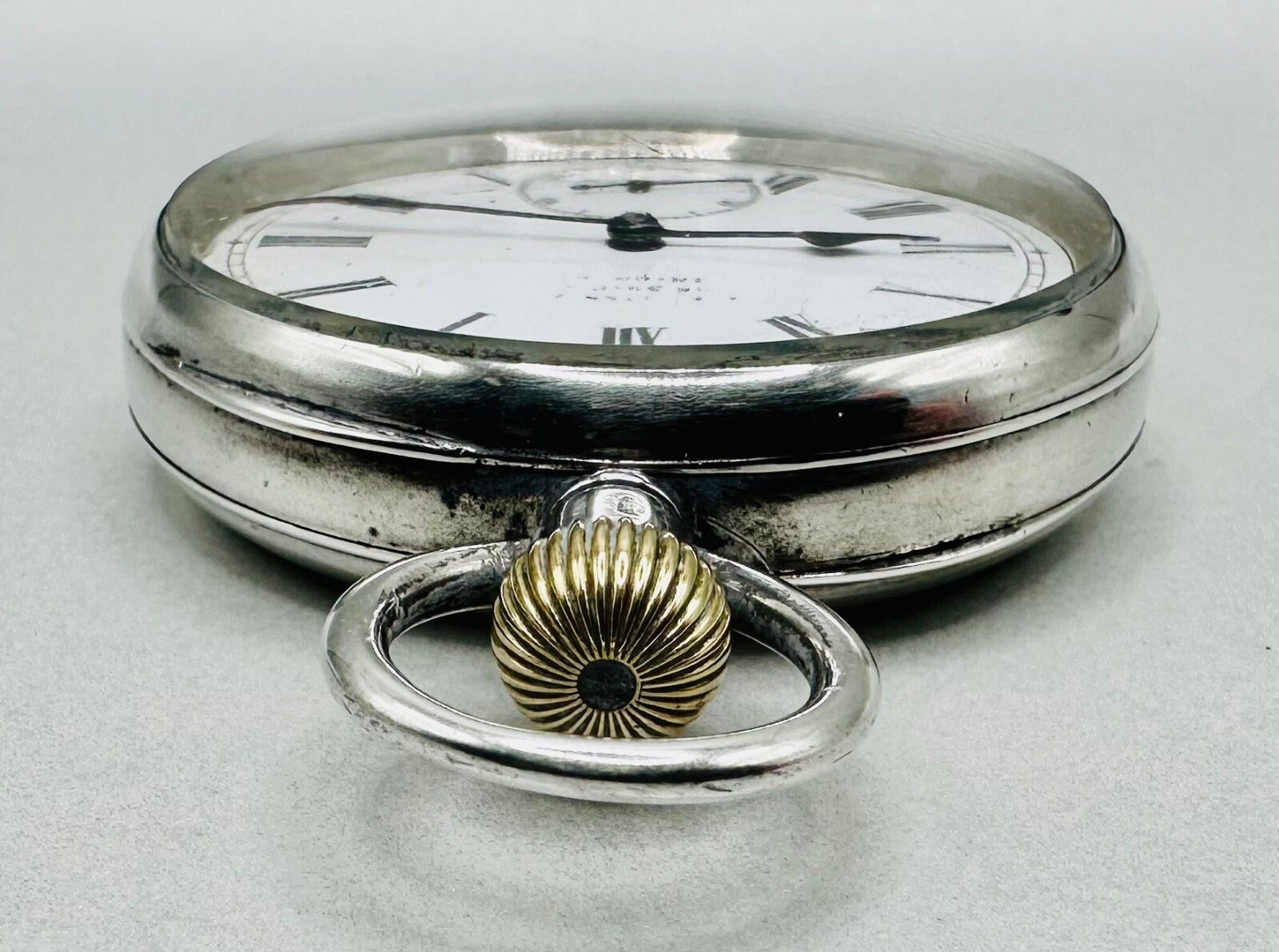 Antique Omega 935 Silver Pocket Watch (1894-1899) – Good Working Condition