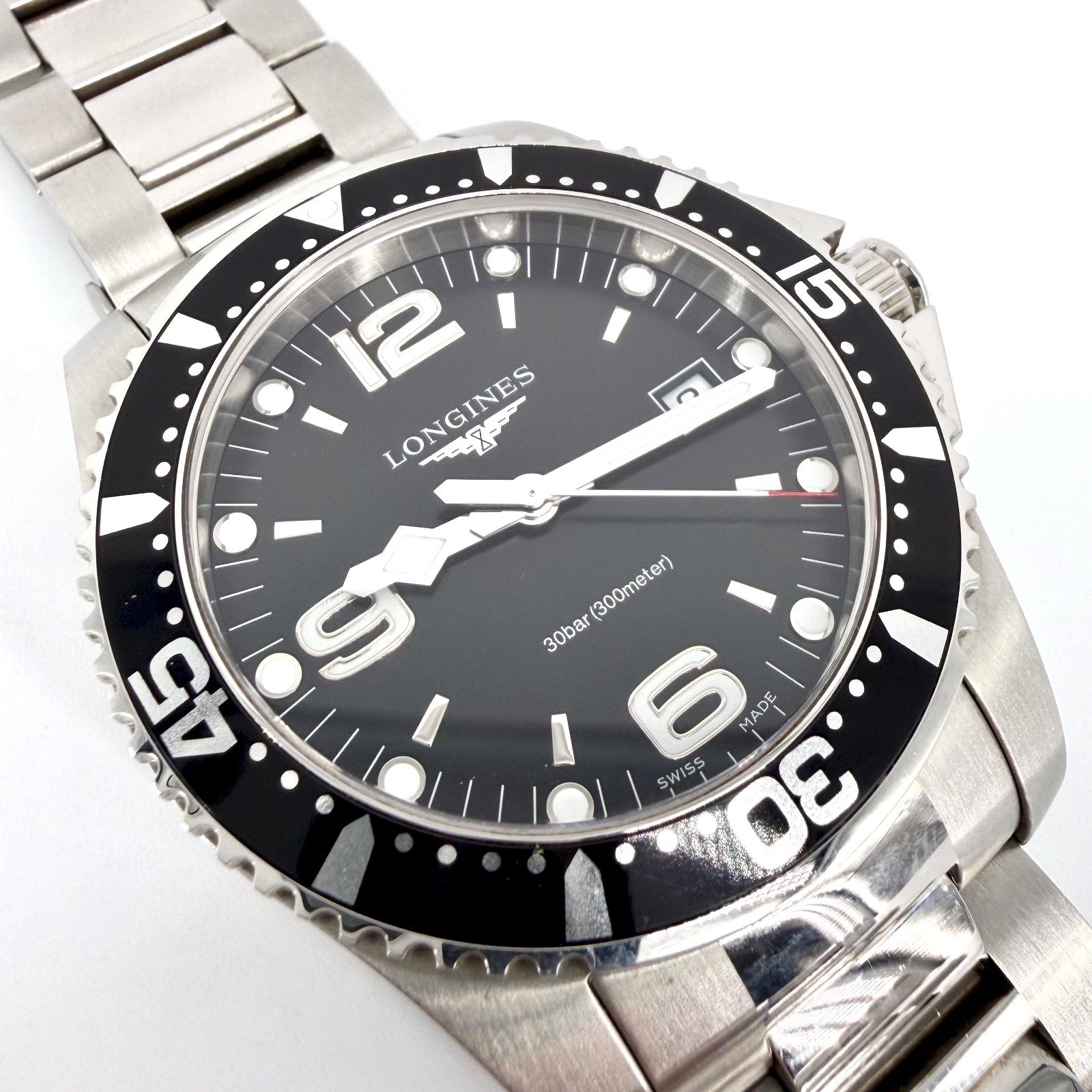 Longines HydroConquest Quartz Diver Watch - L3.740.4.56.6 - Box & Papers