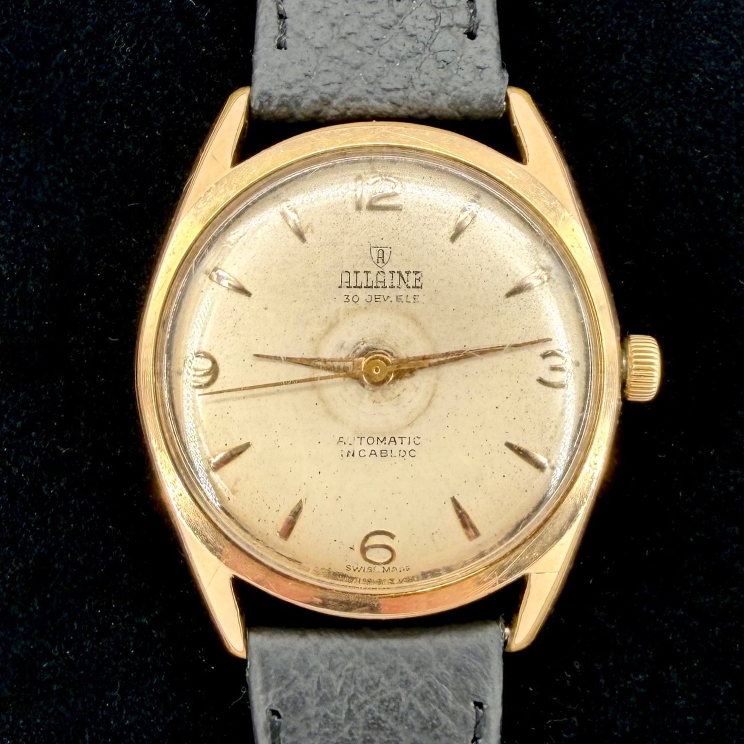 Vintage Allaine Automatic Watch – Felsa 4000 – 30 Jewels – c.1950s Swiss