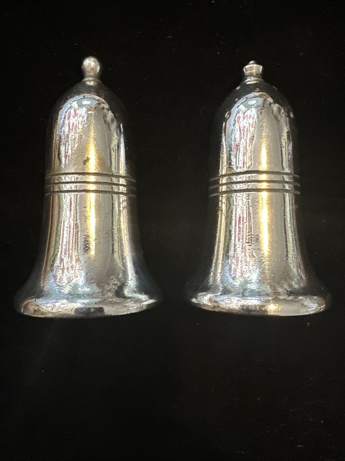 Antique Silver Plated Salt & Pepper Pots - Bradliegh Plate