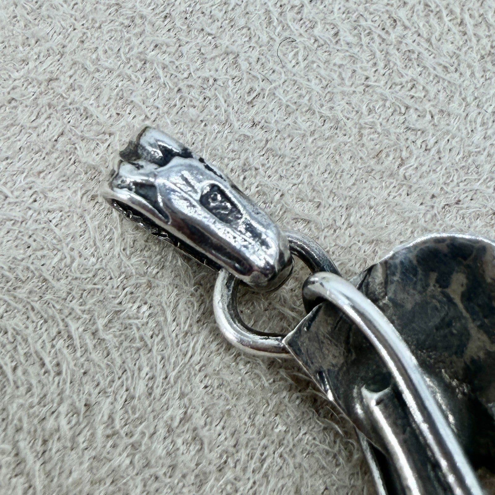 Vintage 925 Sterling Silver Amber Pendant – Organic Leaf & Branch Design