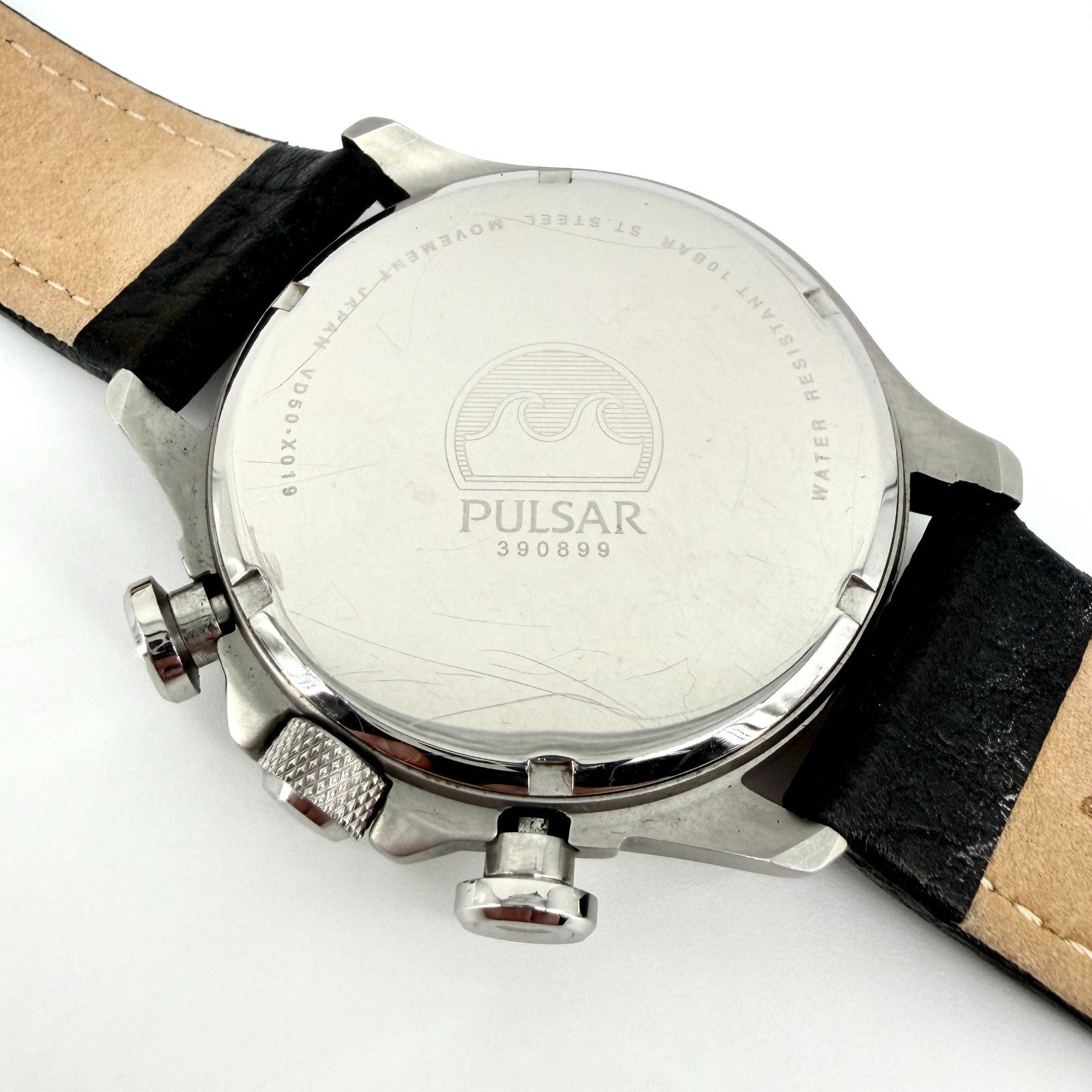 Pulsar VD50-X019 Chronograph Watch – Black Dial – 100m – 44mm