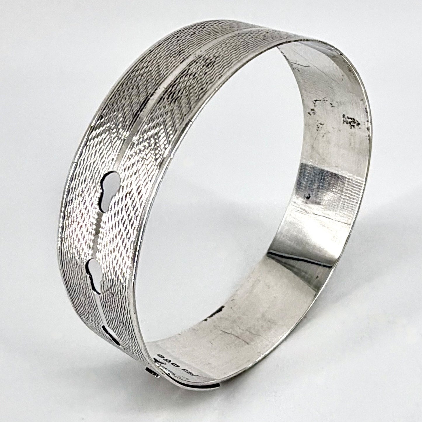 Vintage Silver Bracelet / Bangle – Charles Horner – Chester 1945 – Adjustable