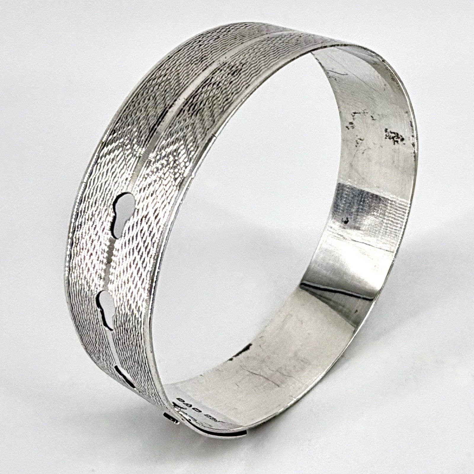 Vintage Silver Bracelet / Bangle – Charles Horner – Chester 1945 – Adjustable