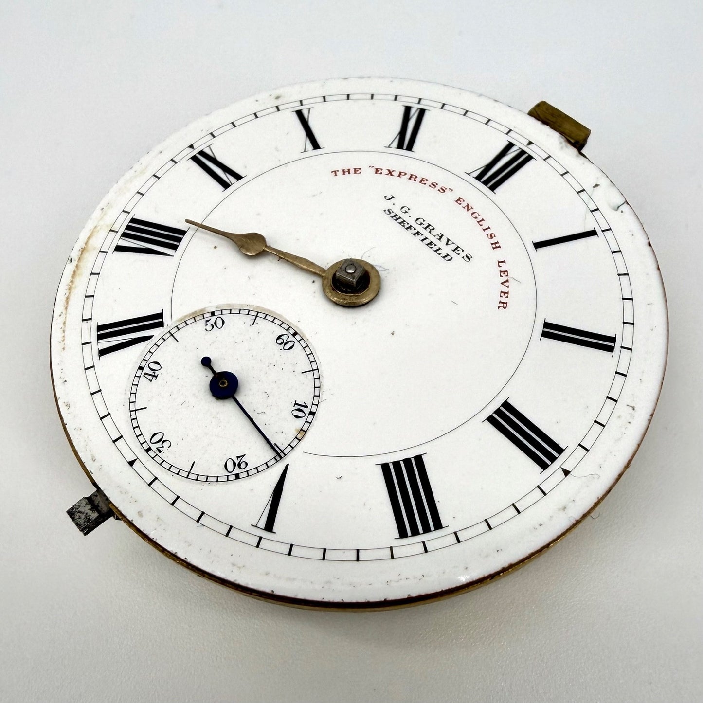 Antique J.G. Graves “Express” English Lever Pocket Watch Movement – Working