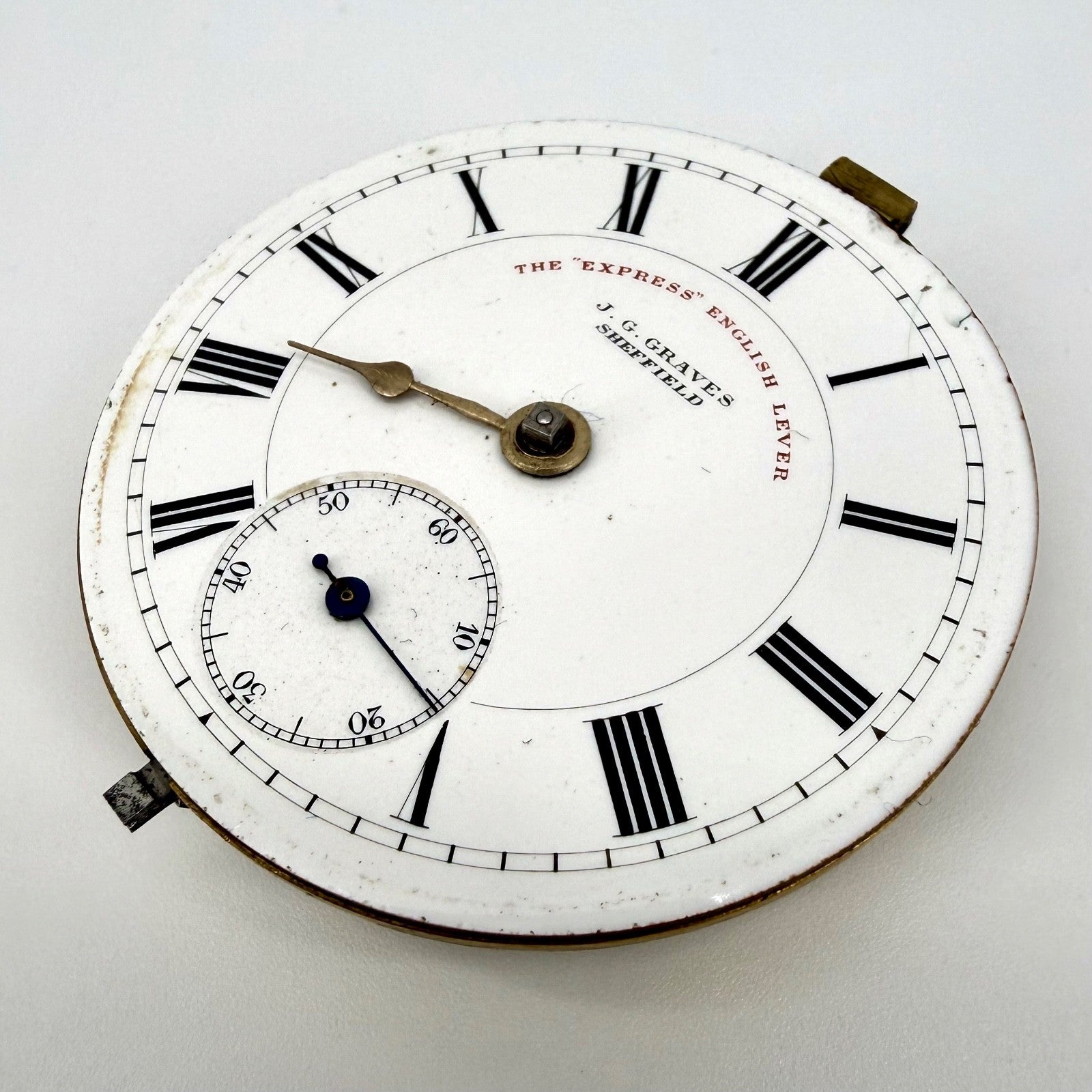 Antique J.G. Graves “Express” English Lever Pocket Watch Movement – Working