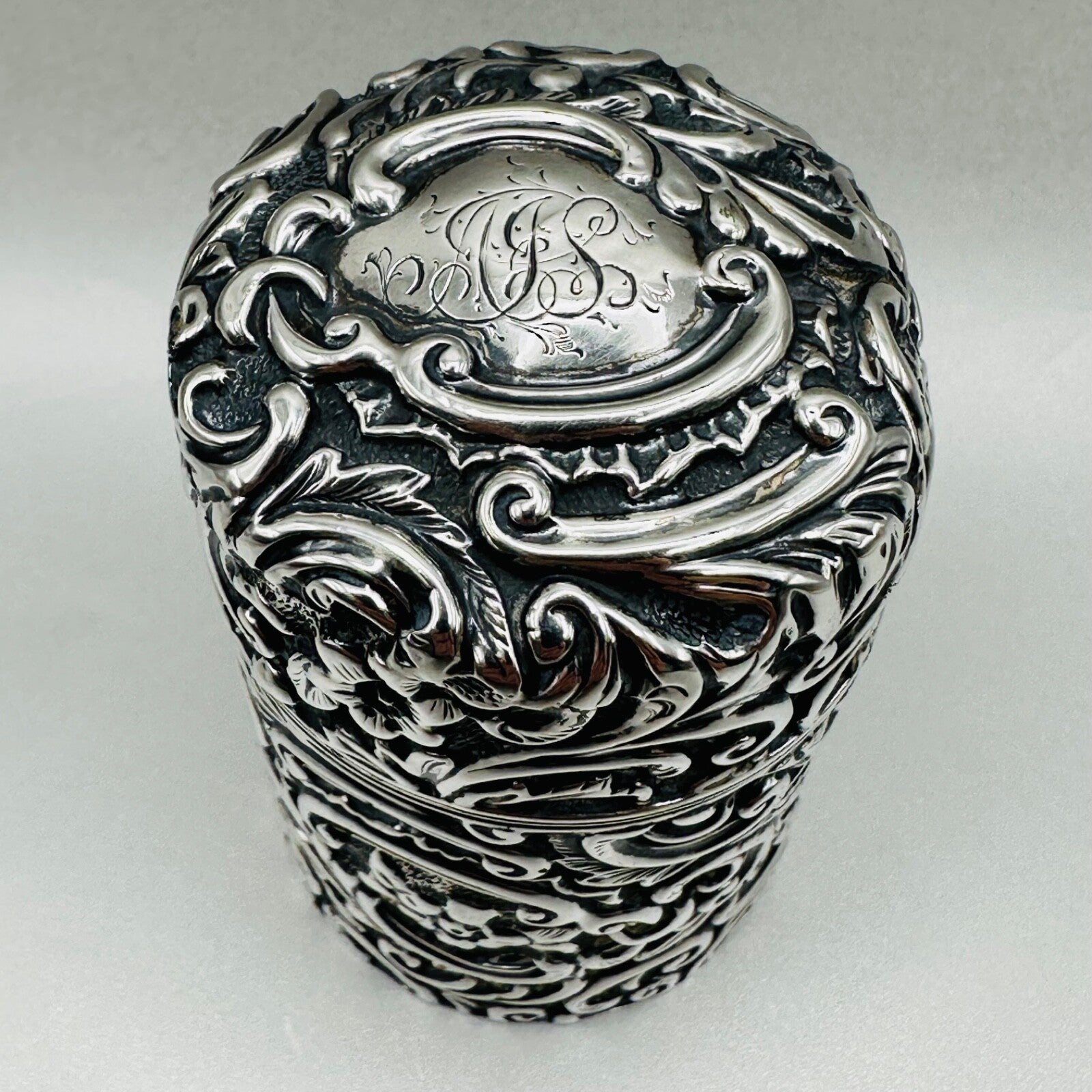 Antique Victorian Solid Silver Scent Perfume Bottle - Henry Matthews 1876