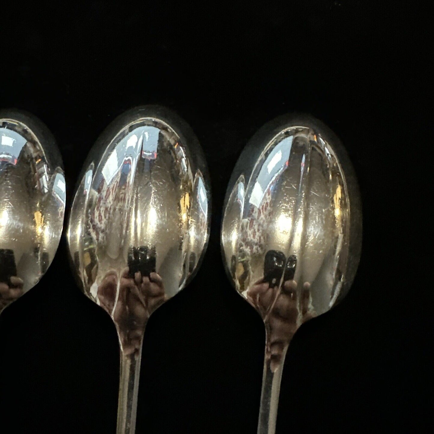 Antique Set of 6 Silver Plated Spoons - Walker & Hall