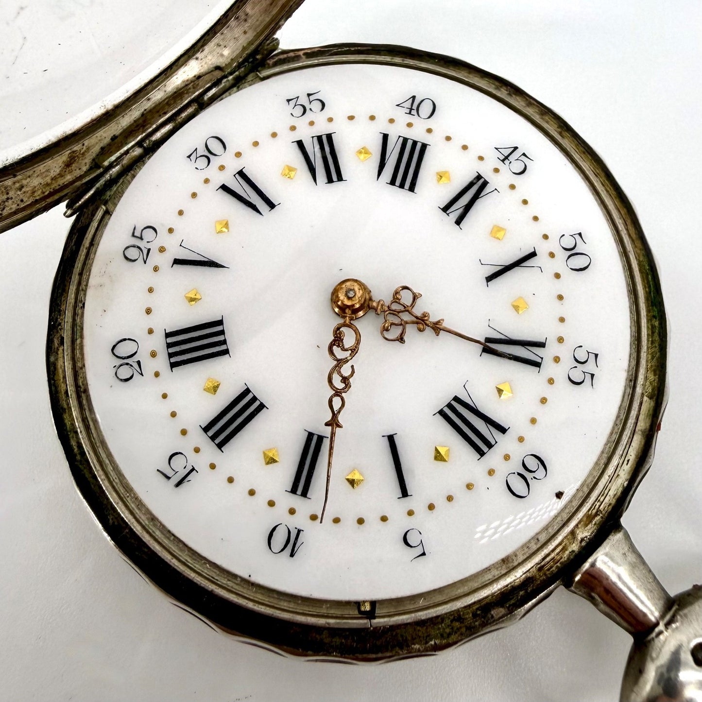 Antique French Silver Pocket Watch – Société Anonyme d’Horlogerie de Besançon