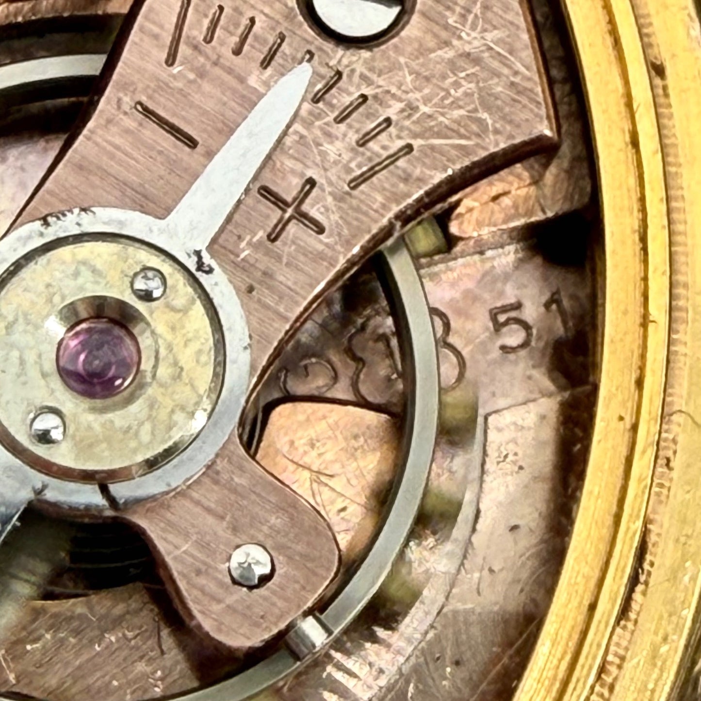 Vintage NIGA Swiss Chronograph Watch – Landeron 51 – Gold Plated – c.1940s–50s