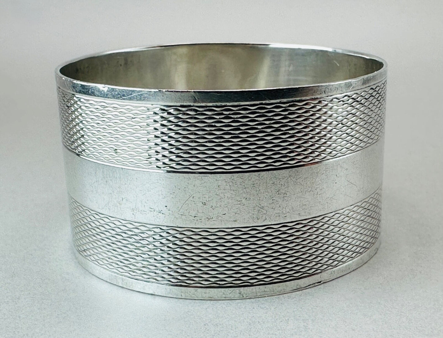 Vintage Sterling Silver Napkin Ring, London 1943 by E. Silver & Co