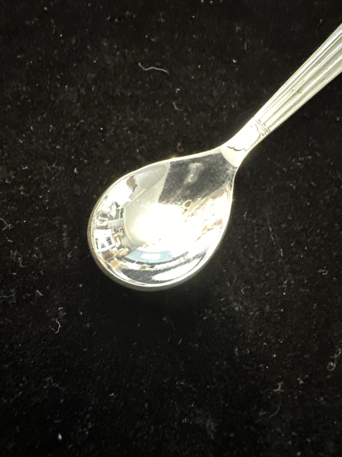 Antique Silver Plated Mustard / Salt / Condiment Spoon