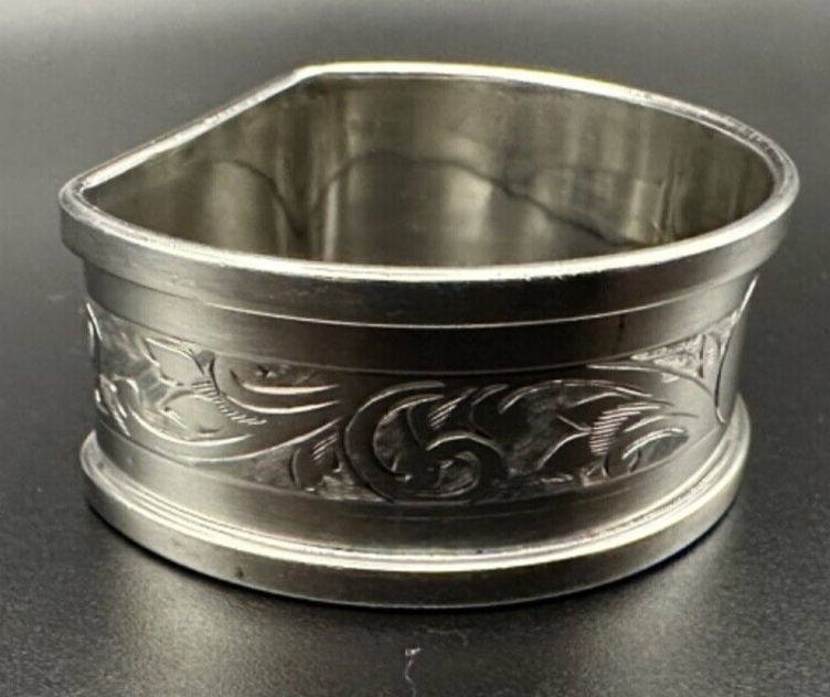 Antique Silver Napkin Ring - Birmingham 1913 Henry Griffith & Sons