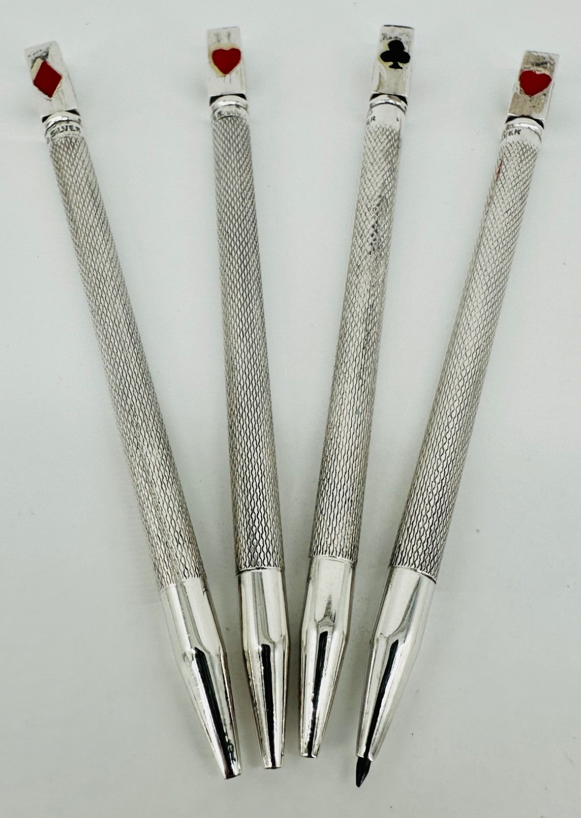 Antique Sterling Silver Bridge Pencils Set of 4 – Boxed