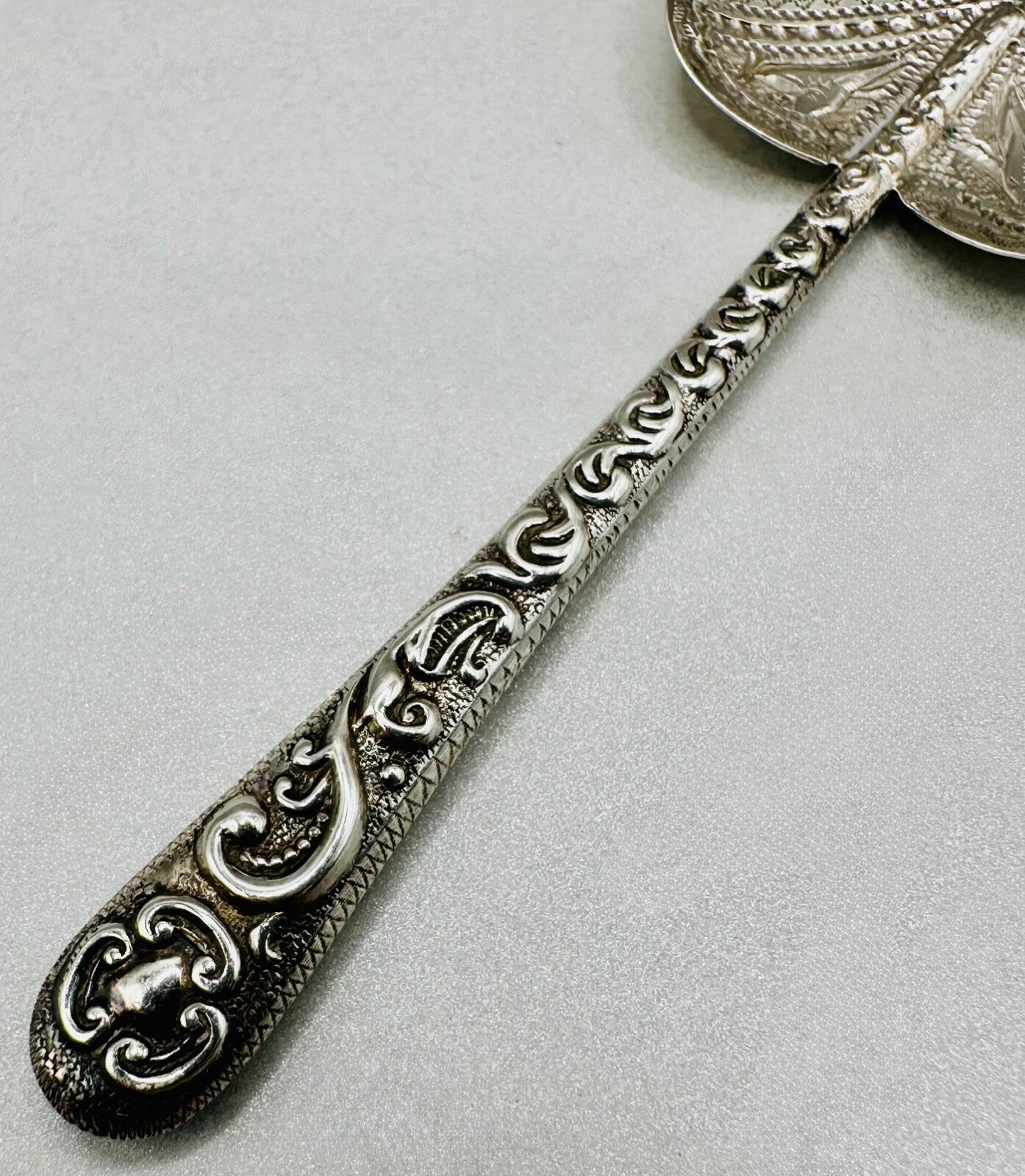Antique Silver Heart-Shaped Spoon - William Davenport - Birmingham 1886 & 1897