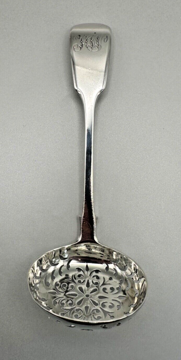 Antique Silver Pierced Sugar Sifter Ladle by John & Henry Lias, London 1837