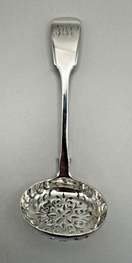 Antique Silver Pierced Sugar Sifter Ladle by John & Henry Lias, London 1837