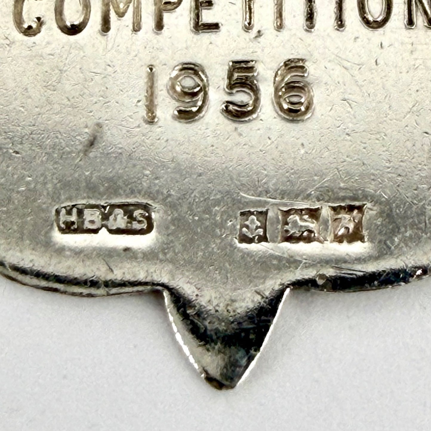 Vintage Silver Cricket Fob Medal – Birmingham 1955 – H.W.C.H Competition