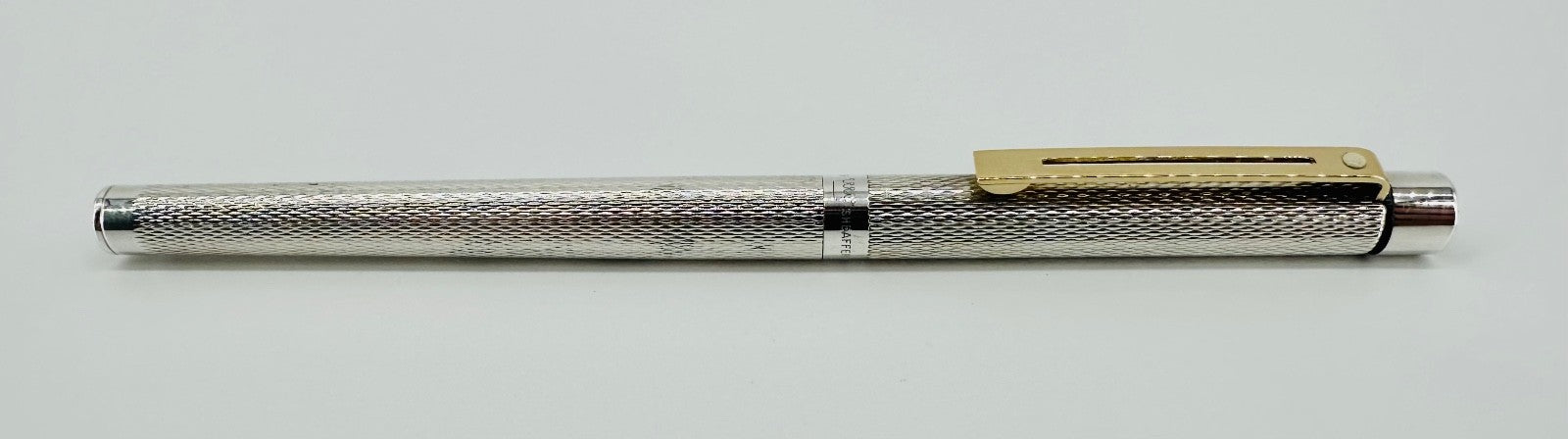 Vintage Sheaffer Targa Sterling Silver Fountain Pen, 14k Gold Nib, Australia