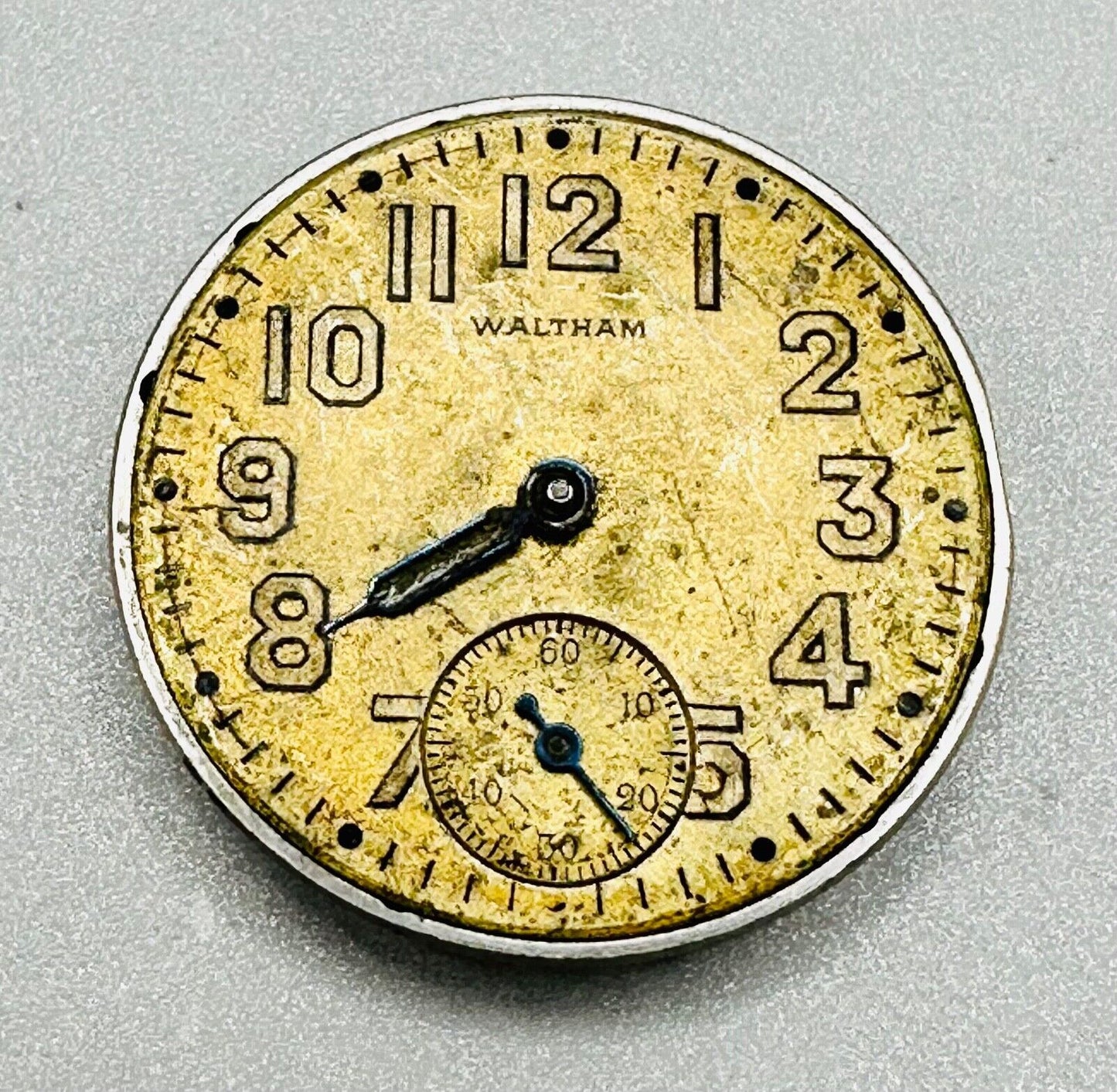 Antique Waltham Sapphire Watch Movement - Model 1898, 15 Jewels, 6/0s Size
